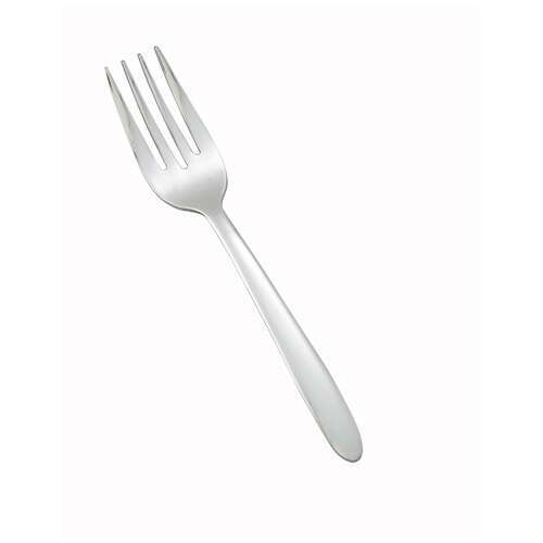 - 0019-06, Flute Heavyweight Salad Fork, 18/0 Stainless Steel, Mirror Finish, 12/Pack
