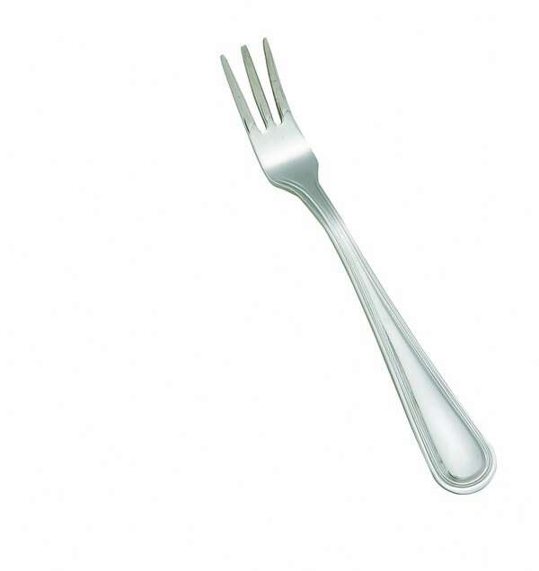 - 0021-07, Continental Extra Heavyweight Oyster Fork, 18/0 Stainless Steel, Mirror Finish, 12/Pack