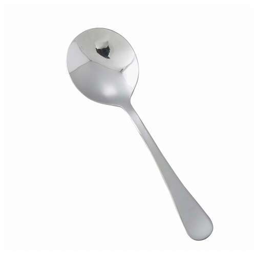 - 0026-04, Elite Heavyweight Bouillon Spoon, 18/0 Stainless Steel, Mirror Finish, 12/Pack