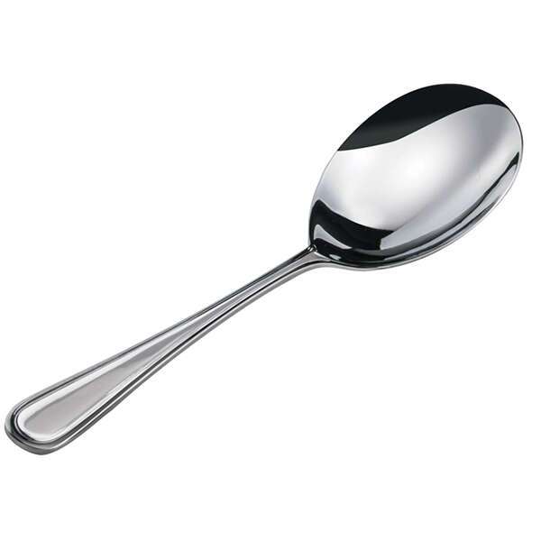 0030-21, Shangarila Extra Heavy Stainless Steel Large Bowl Serving Spoon, 12/Pack