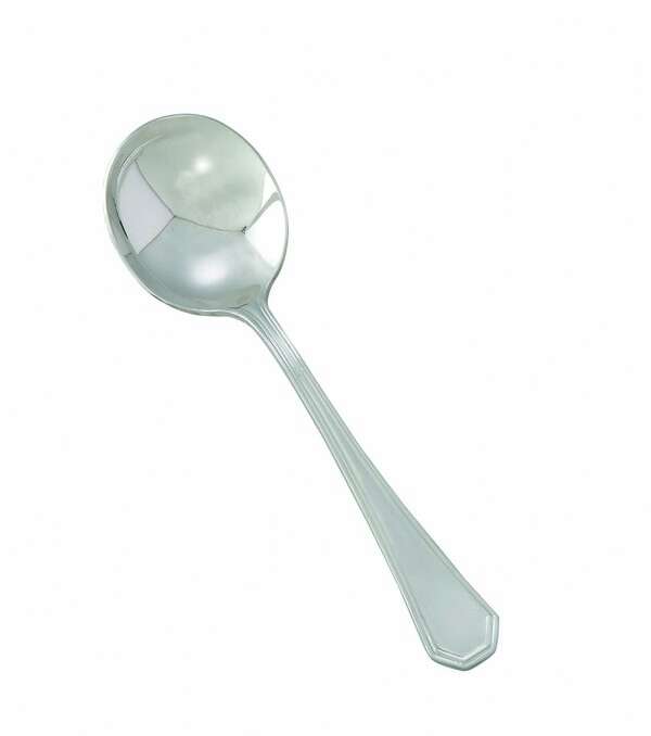 - 0035-04, Victoria Extra Heavyweight Bouillon Spoon, 18/8 Stainless Steel, Mirror Finish, 12/Pack