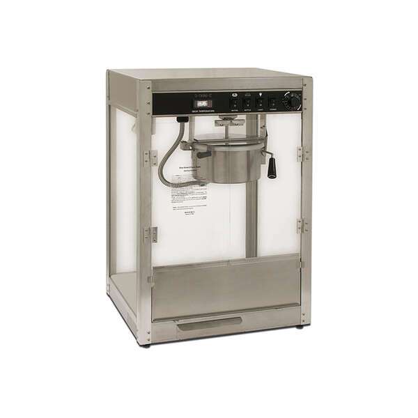 Winco 11087, 8 Oz Benchmark Silver Screen Popcorn Machine