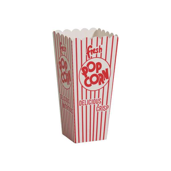 Winco 41047, 1.25 Oz Benchmark Popcorn Scoop Boxes, 500 Boxes/Pack