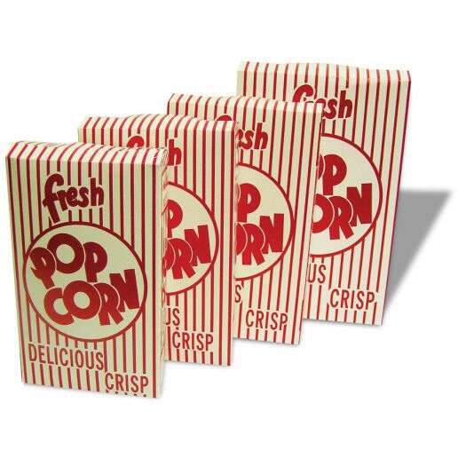 Winco 41569, Benchmark Closed Top Popcorn Boxes - 2.0 oz. - QTY 50 boxes/pack