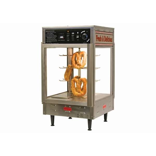 Winco 51012, 12-Inch BenchmarkUSA™ Humidified Rotating Pizza Display Warmer