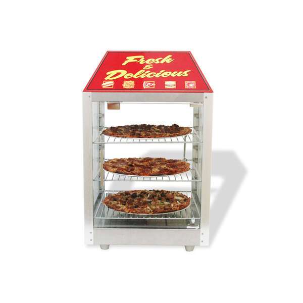 Winco 51040, 12-Inch BenchmarkUSA™ 2 Door Pizza Warmer / Merchandiser