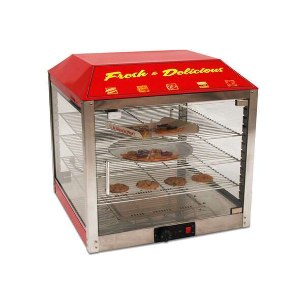 Winco 51048, 18-Inch BenchmarkUSA™ 2 Door Pizza Warmer / Merchandiser