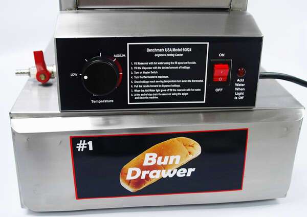 Winco 60024, BenchmarkUSA™ Dog House Hot Dog Steamer