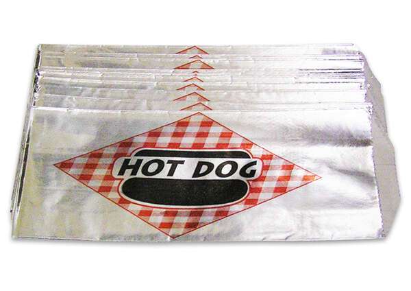 - Winco 68002 Foil Hot Dog Bags, 1000 Bags/PK