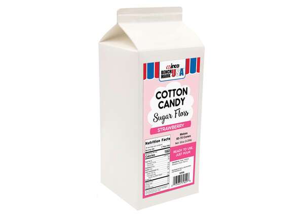 Winco 82006, Benchmark Cotton Candy Floss - Strawberry 3.25lb