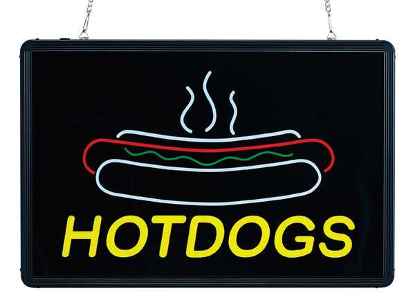 - 92002, Benchmark Ultra-Brite Sign - Hotdogs, 120v