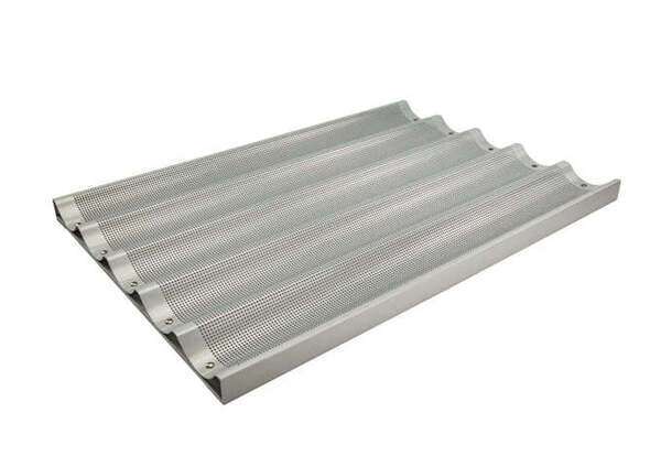 - ABPN-5, 18x26-Inch 5 Slot Long Aluminum Baguette Pan, NSF