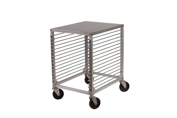 Winco ALRK-15, Aluminum Sheet Pan Rack with Wire Slides and Hard Top