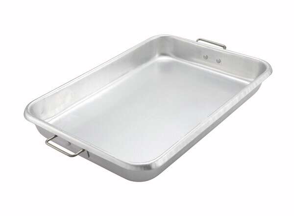 - ALRP-1826H, 25.75x17.75x3.5-Inch 12 Gauge Aluminum Bake-Roast Pan with Handles