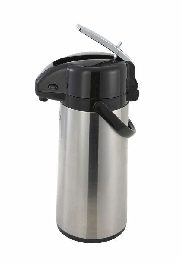 Winco AP-822, 2.2-Liter Glass-Lined Steel Body Lever-Top Vacuum Server