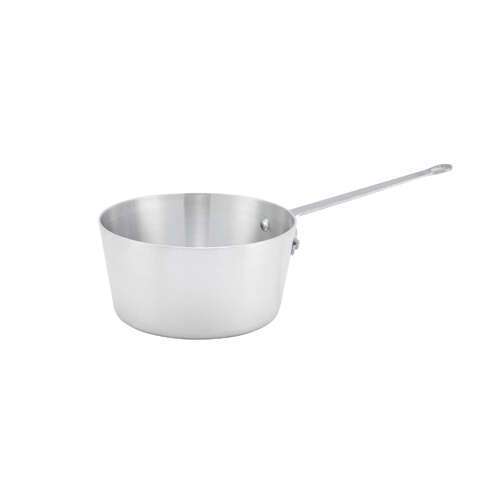 - ASP-5, 5-Quart 5.2-Inch High 9.8-Inch Diameter Aluminum Sauce Pan with Helper Handle, NSF