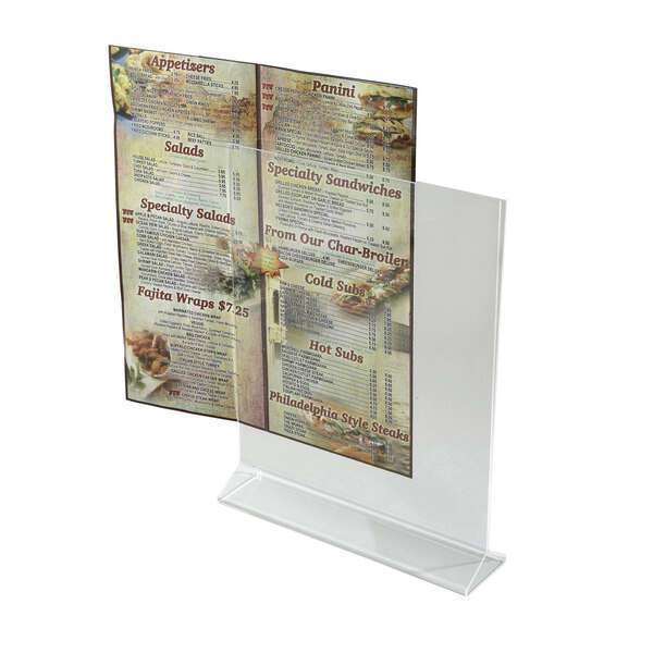 - ATCH-811, 8x11-Inch Acrylic Table Card Holder