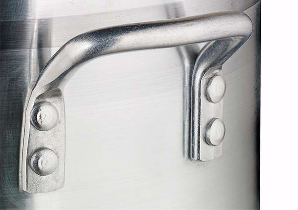 AXS-8, 8.5-Quart 10x6.5-Inch Aluminum Stock Pot with 4 mm, 3/16" Thick Bottom, NSF