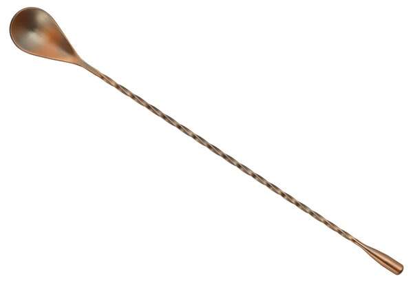 - BABS-12AC, 12-Inch 18/8 Stainless Steel Bar Spoon, Antique Copper Finish