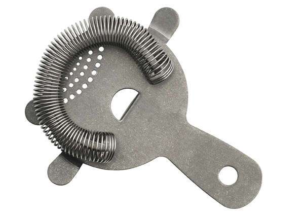 - BABS-6CS, 5.75-Inch 4-Prong 18/8 Stainless Steel Hawthorne Strainer, Crafted Steel Finish