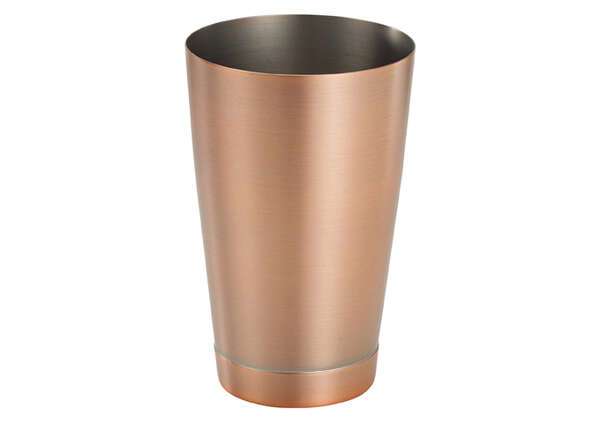 - BASK-20AC, 20 Oz 3.5x5.38-inch 18/8 Stainless Steel Shaker Cup, Antique Copper Finish