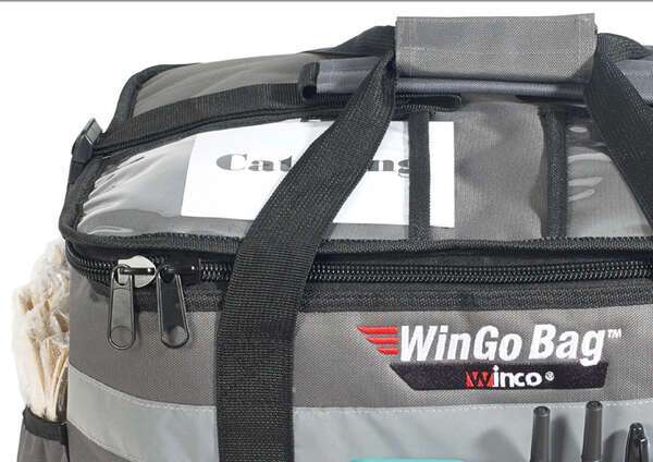 BGCB-1709 WinGo Premium Insulated Catering/Delivery Bag w/Beverage Divider, Medium