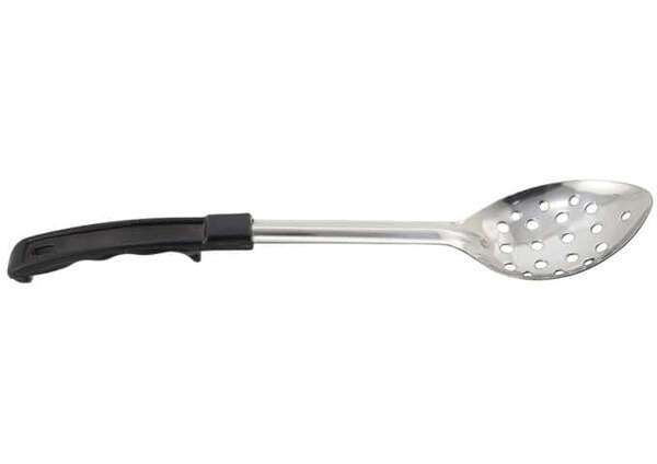 - BHPN-15, 15-Inch Stainless Steel Perforated Basting Spoon with Bakelite Handle, Black, NSF