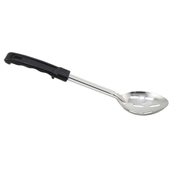 - BHSP-15, 15-Inch Slotted Basting Spoon with Stop Hook and Bakelite Handle