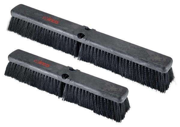 - BRFF-24K, 24-inch Foam Block Floor Sweep Head, Black Bristles, Fine/Medium Sweep, EA