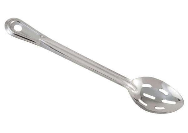 - ВЅSN-11, 11-Inch Stainless Steel Slotted Basting Spoon, NSF