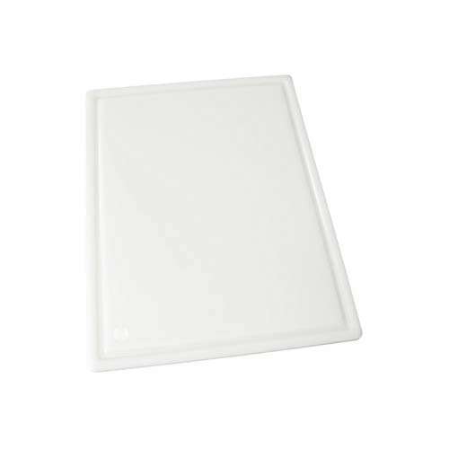 Winco CBI-1520, 15x20x0.5-Inch Grooved White Cutting Board, NSF