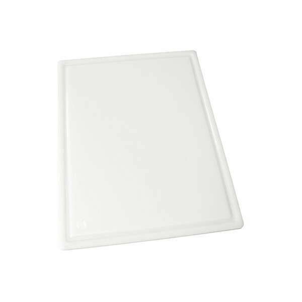 Winco CBI-1824H, 18x24x0.75-Inch Grooved White Cutting Board, NSF