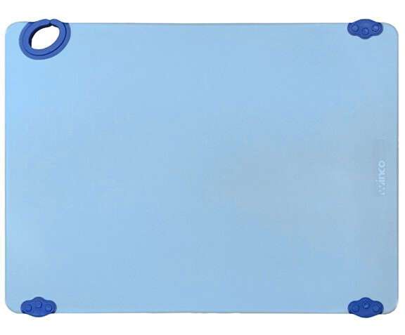 Winco CBK-1520BU 15x20x0.5-Inch STATIK BOARD™ Blue Cutting Board with Hook, EA
