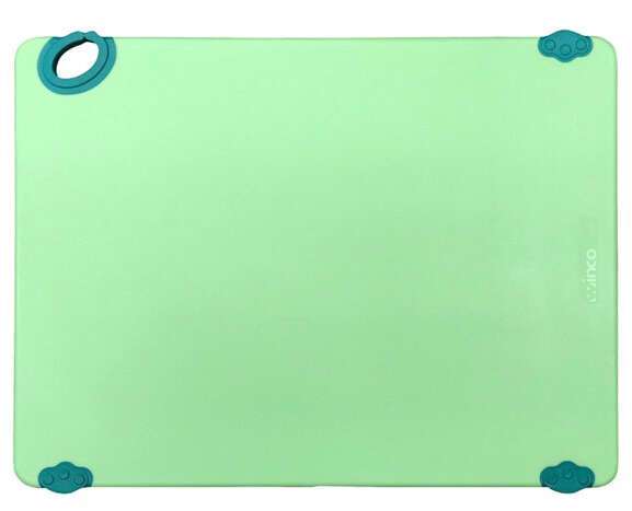 Winco CBK-1824GR 18x24x0.5-Inch STATIK BOARD™ Green Cutting Board with Hook, EA