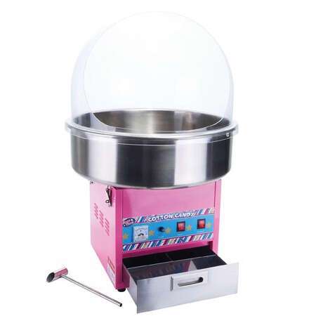 Winco CCM-28, Show Time Electric Cotton Candy Machine with 20.5-Inch Stainless Steel Bowl, 1080W