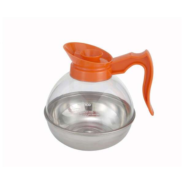 - CD-64O, 64-Ounce Plastic Decaf with Stainless Steel Base