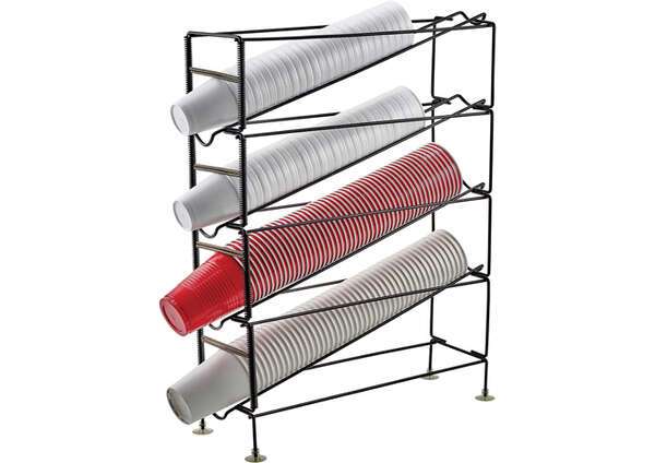 - CDR-4, 4-Tiered Cup Dispensing Rack