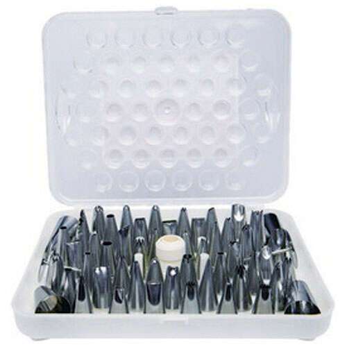 - CDT-52, 52-Piece Stainless Steel Decorating Tip Set