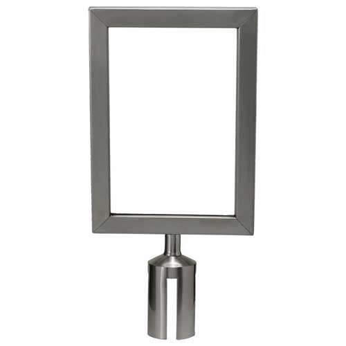 - CGSF-12S, Stanchion Top Sign Frame, Stainless Steel