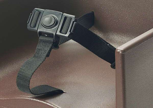 CHB-1PK, Double Sided Booster Seat with Strap, Black