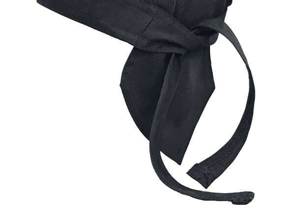 CHHW-3K, Black Head Wrap, Adjustable Tie Back, One Size Fits All, EA