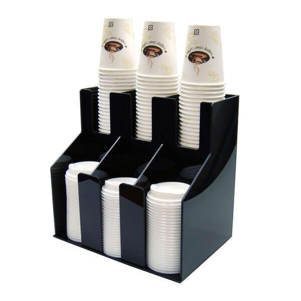 - CLO-3D, 12.76x8.66x12.2-Inch Cup and Lid Organizer, 2 Tiers, 3 Stacks
