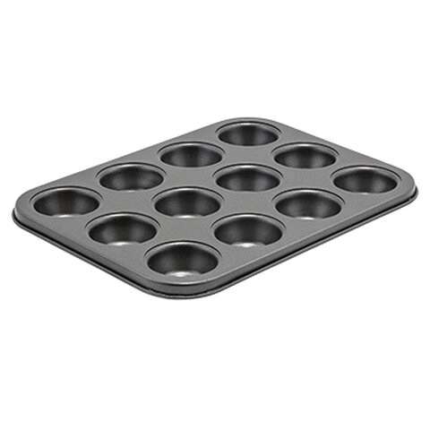 - CMF-12M, 12 Cup Mini Muffin Pan,.75oz, Non-stick, Carbon Steel