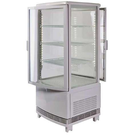 Winco CRD-1, Countertop Refrigerated Beverage Display, 120V, 180W, Curved Doors