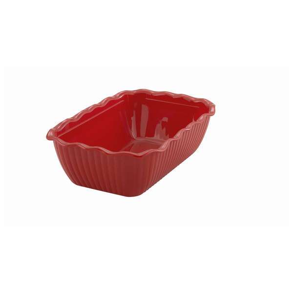 - CRK-10R, 10x7x3-Inch Medium Red-Colored Deli Crock