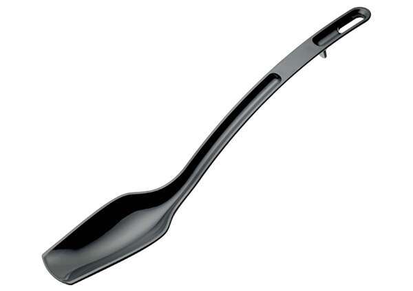 - CVBS-10K, 10-Inch, 0.75-Ounce Black Polycarbonate Salad Spoon, EA