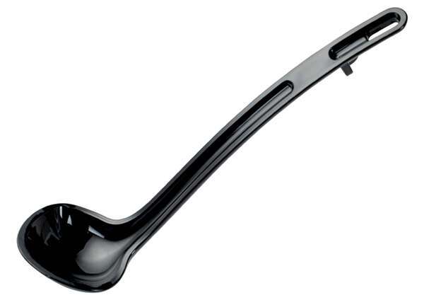 - CVLD-8K, 8.5-Inch, 0.75-Ounce Black Polycarbonate Ladle