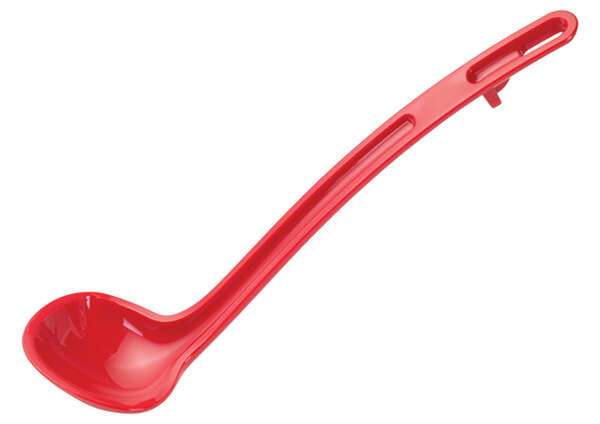 - CVLD-8R, 8.5-Inch, 0.75-Ounce Red Polycarbonate Ladle, EA