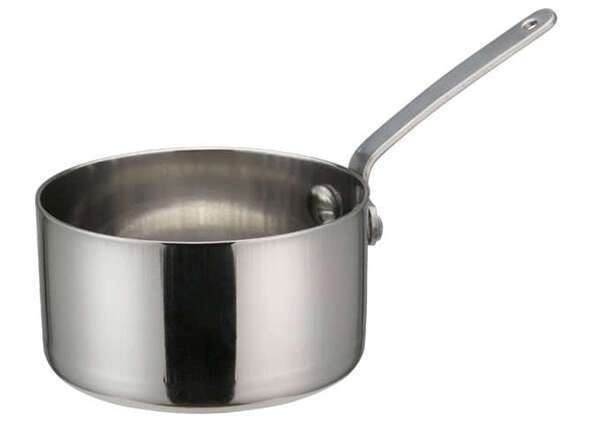 - DCWA-103S, 3.12-Inch Dia Stainless Steel Mini Sauce Pan with Long Handle