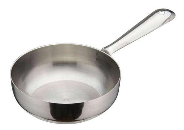 - DCWC-101S, 4-Inch Dia Stainless Steel Mini Fry Pan